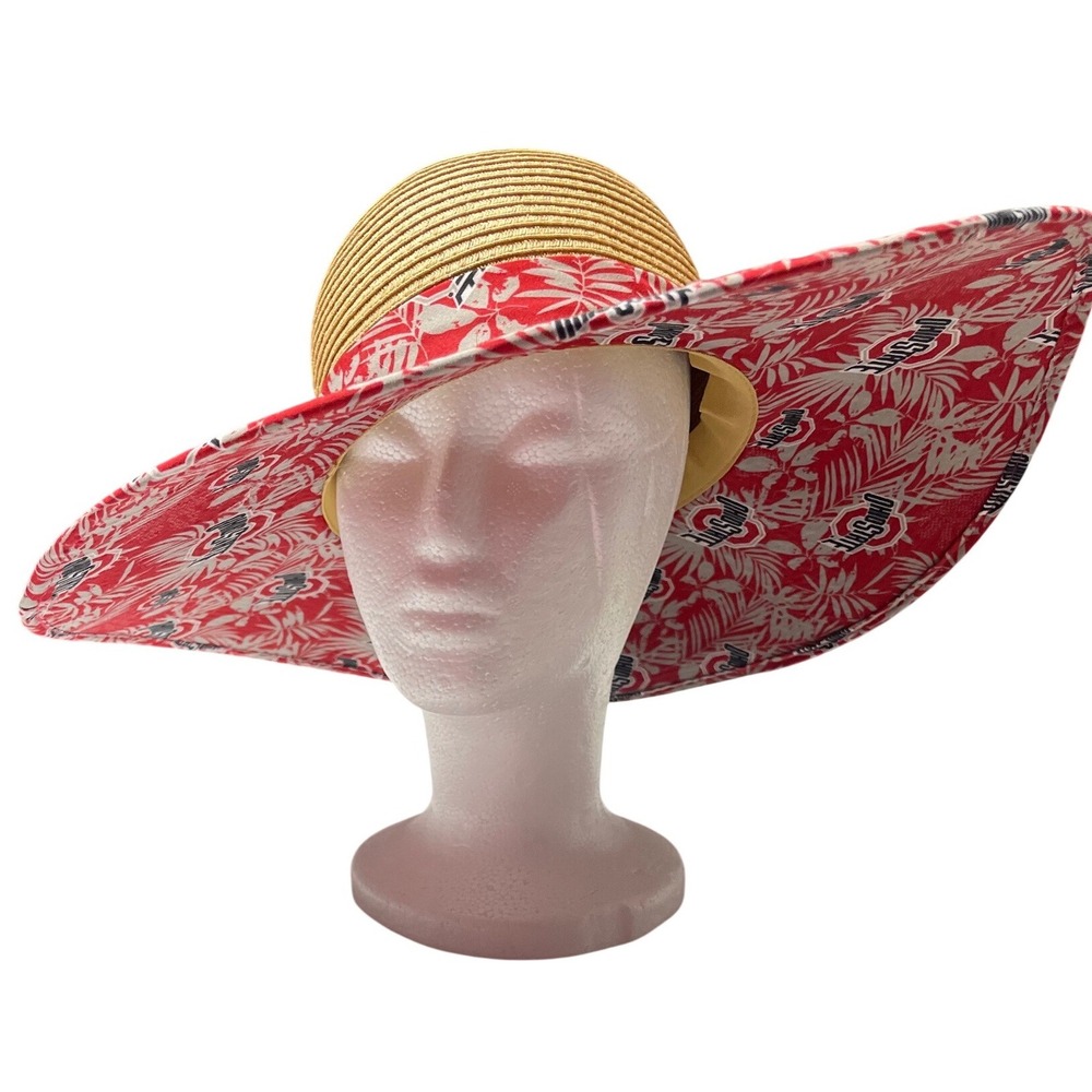 Ohio State Buckeyes FOCO Women's Floral Straw Brim Sun Hat Women's OS